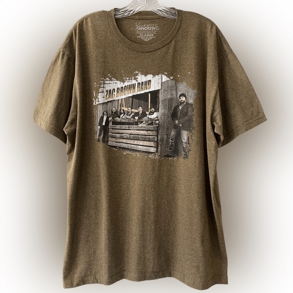 Vintage Concert T-shirt Zac Brown 2014 Great American Road Trip Concert Tour T - Picture 4 of 10